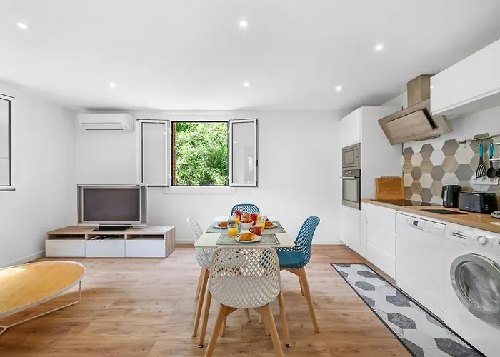 La - Centre - Jardin - Parking Privee - Climatisation דירה